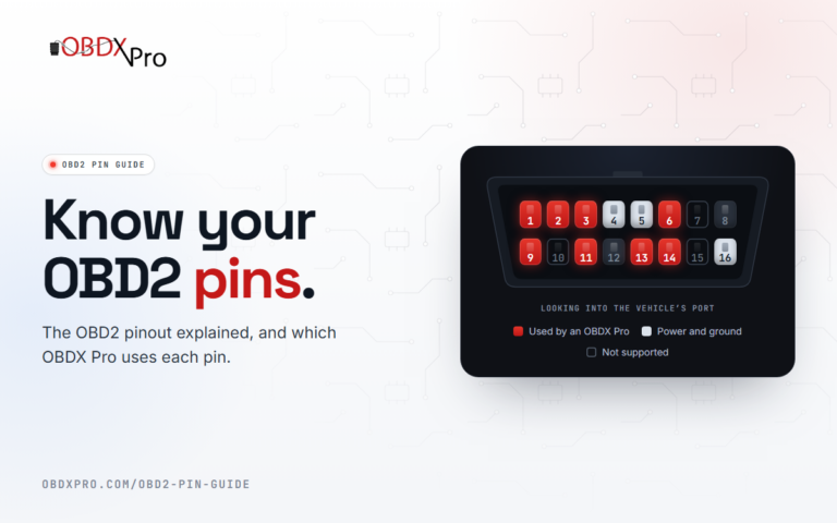Introducing the OBDX Pro OBD2 Pin Guide